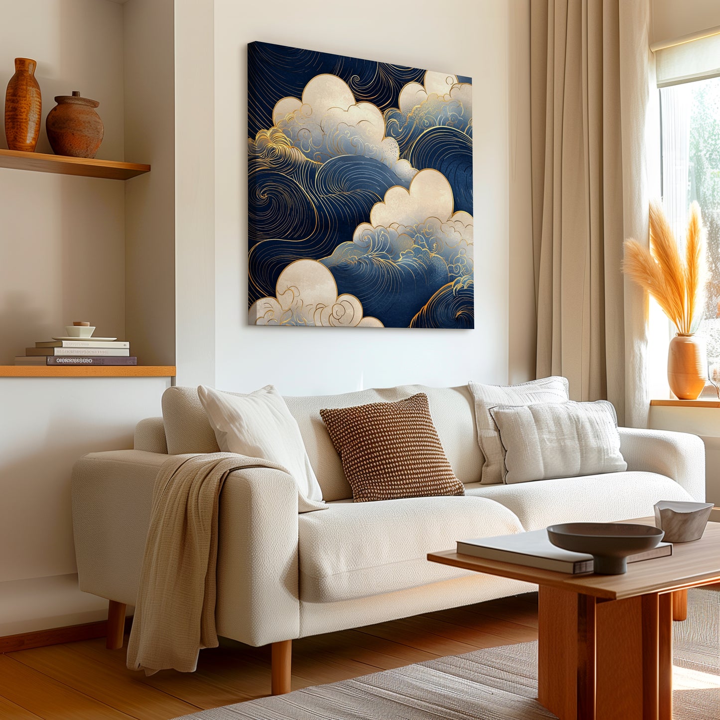 Luna Waves Canvas