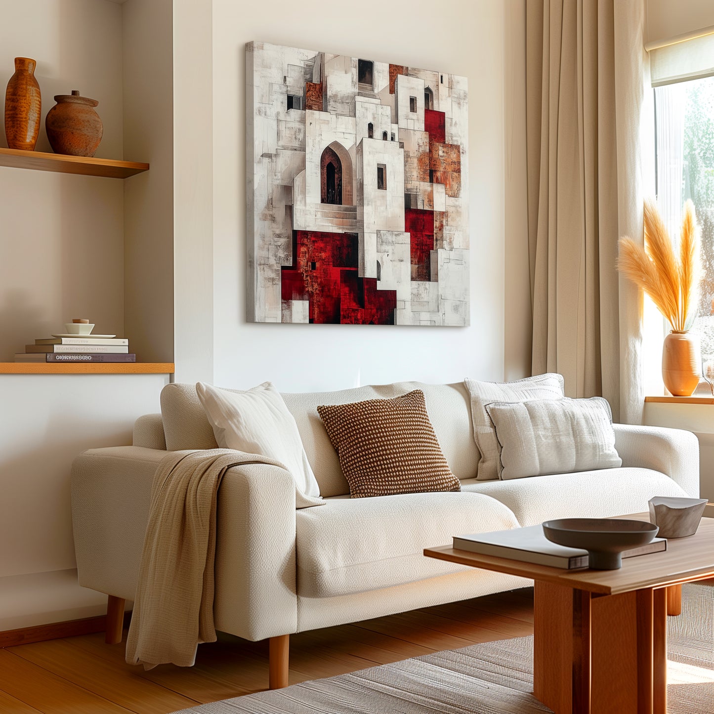 Vague City Abstract Canvas