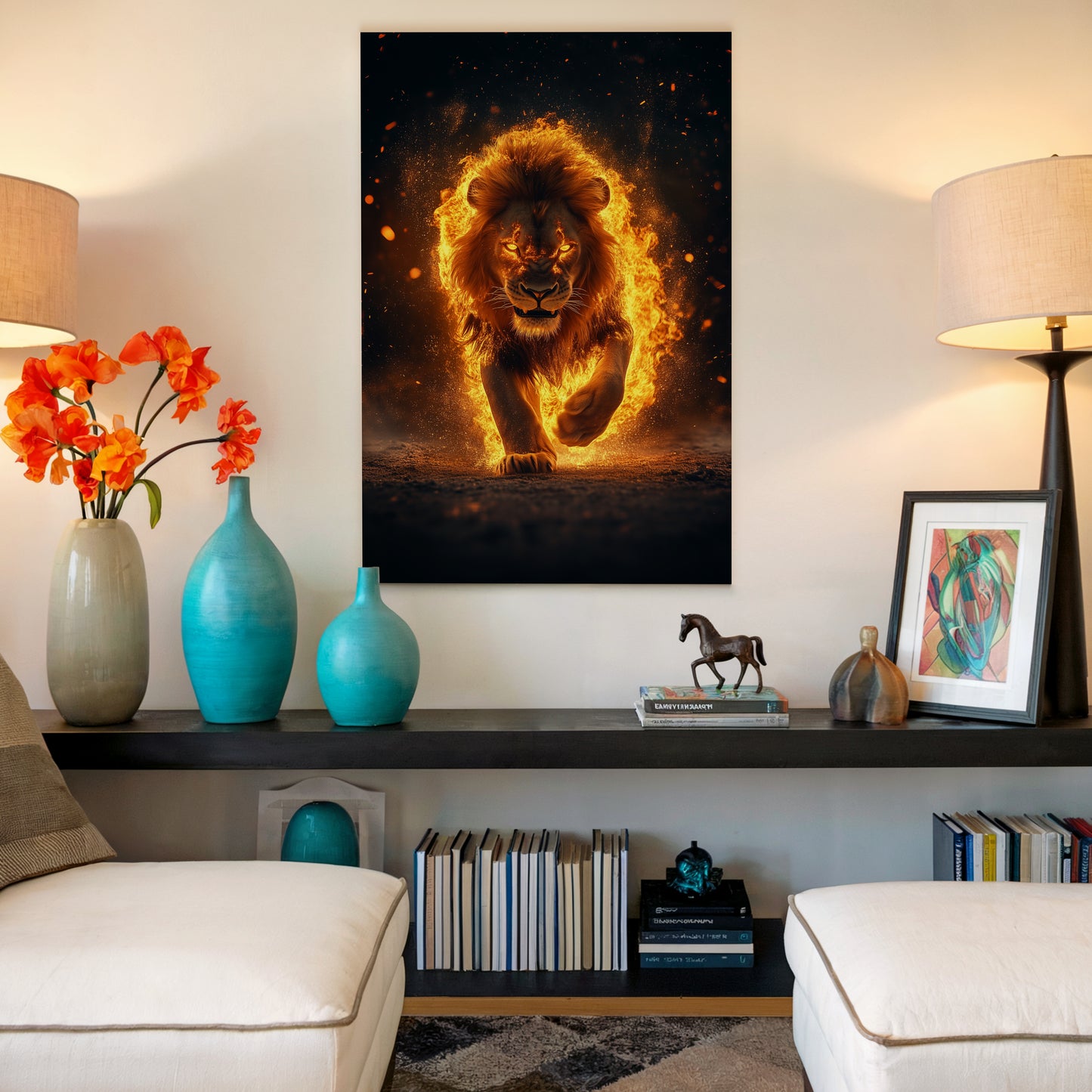 Blaze Of The Lion Heart Canvas