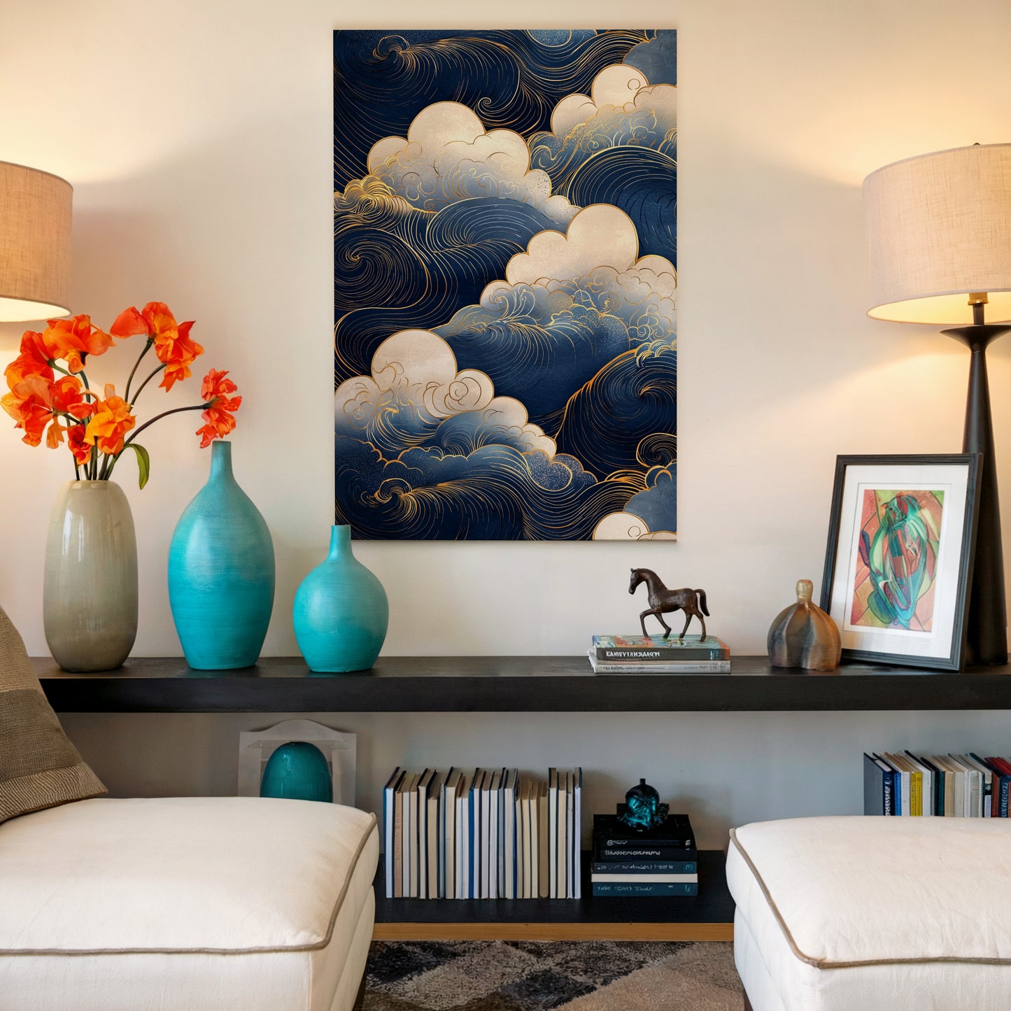 Luna Waves Canvas