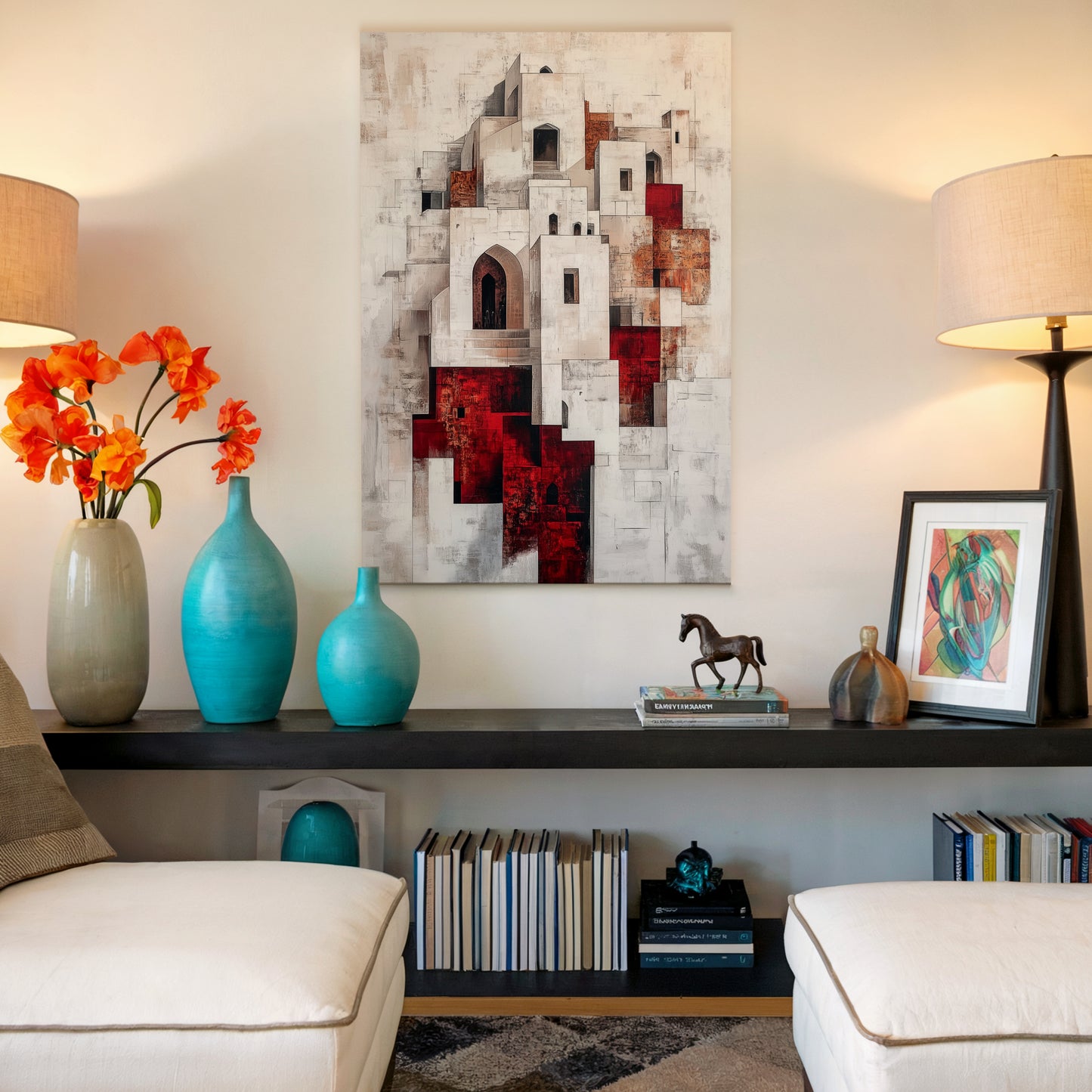 Vague City Abstract Canvas