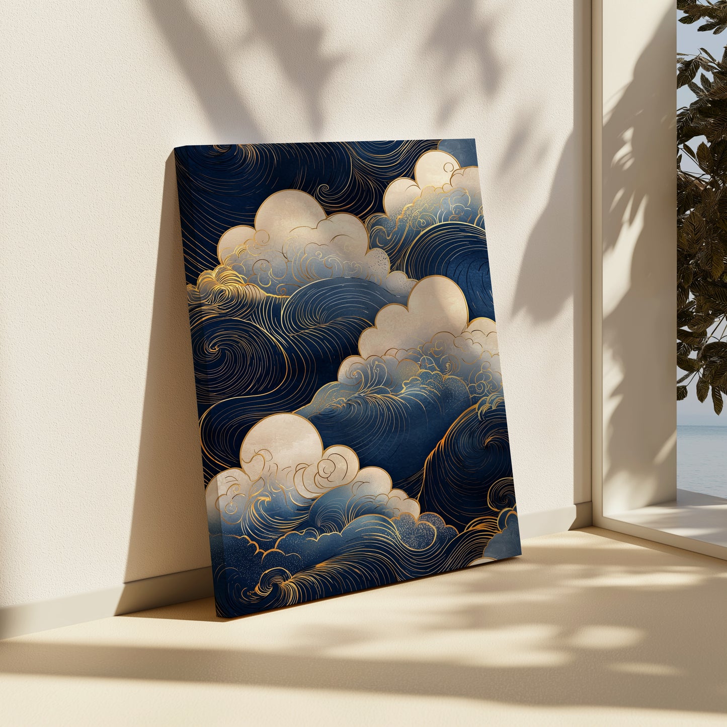 Luna Waves Canvas