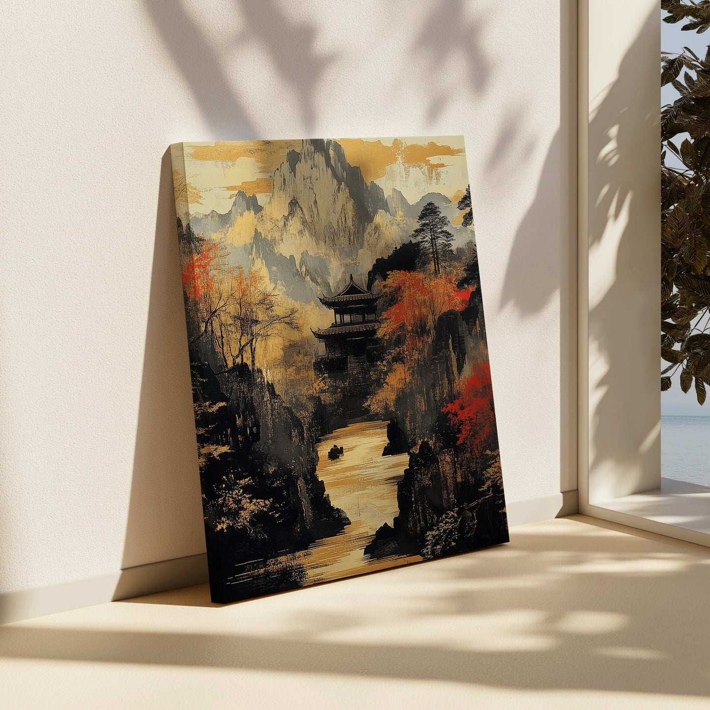 Zen Peaks Canvas