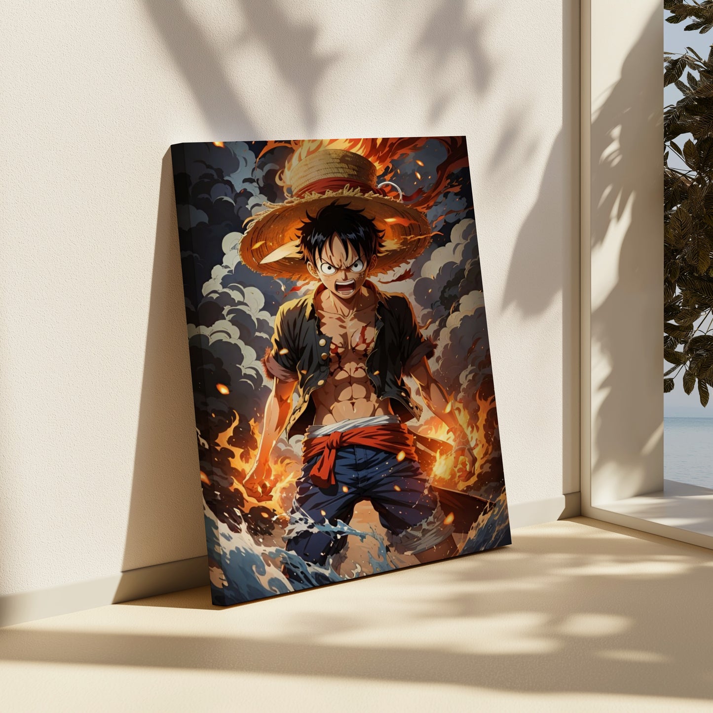 Luffy: Gear of Fury canvas