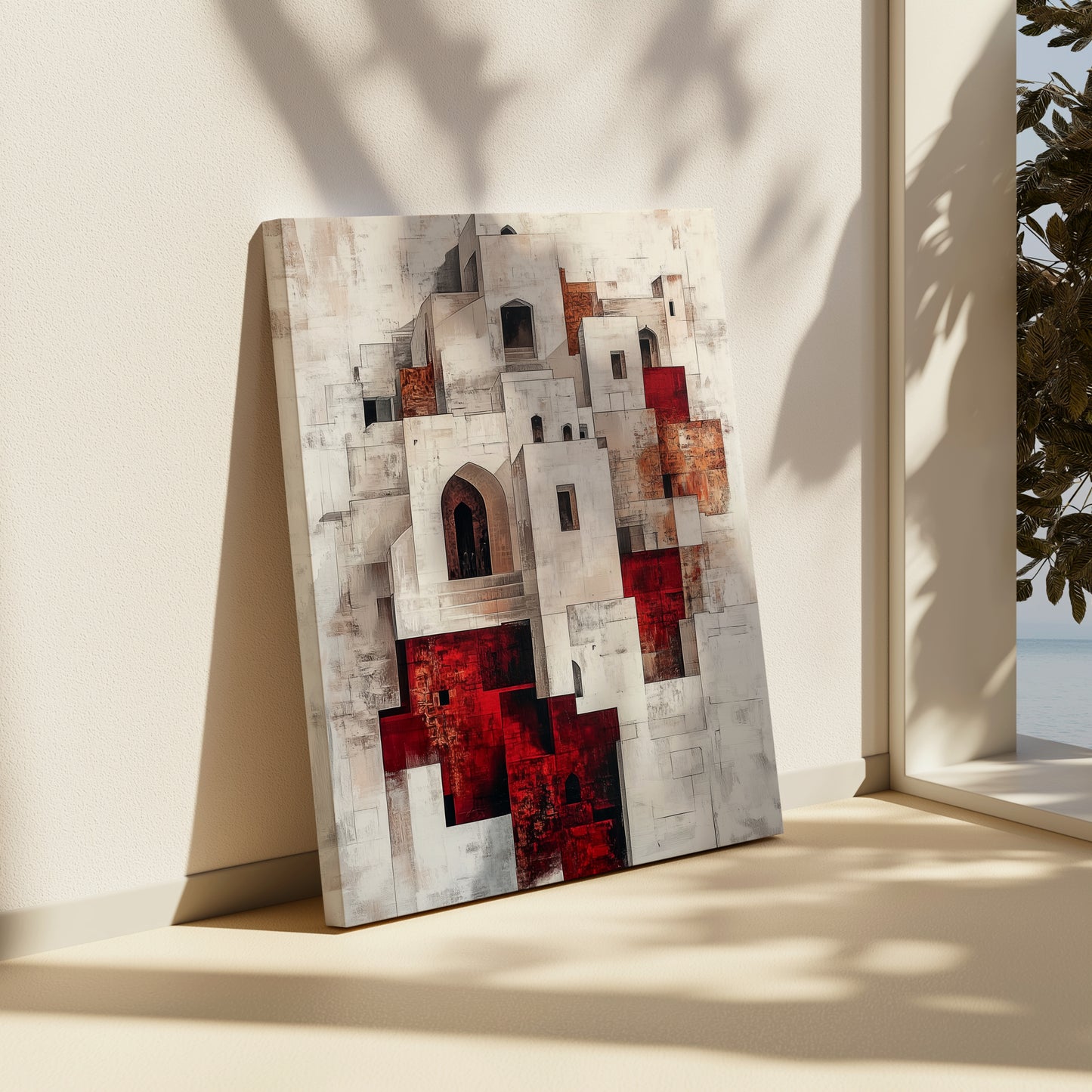 Vague City Abstract Canvas