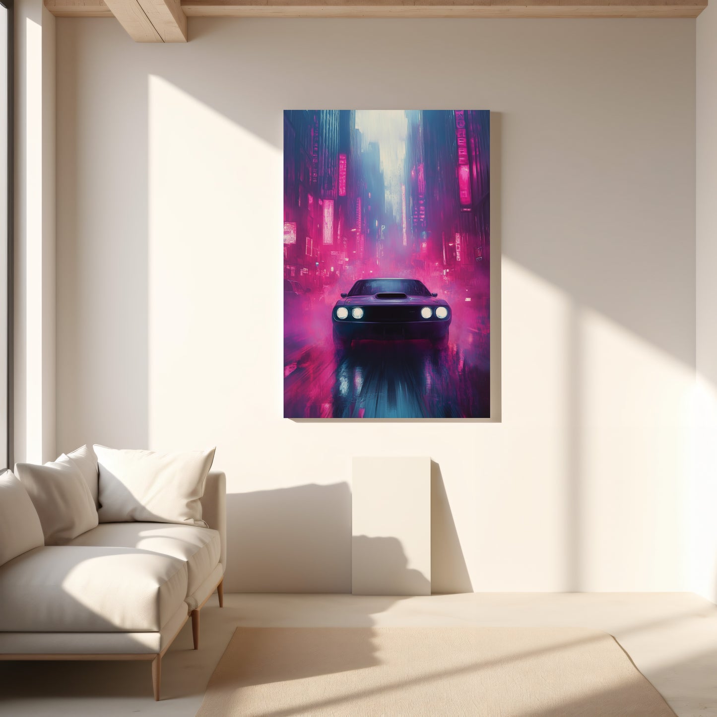 Phantom Muscle Car Canvas