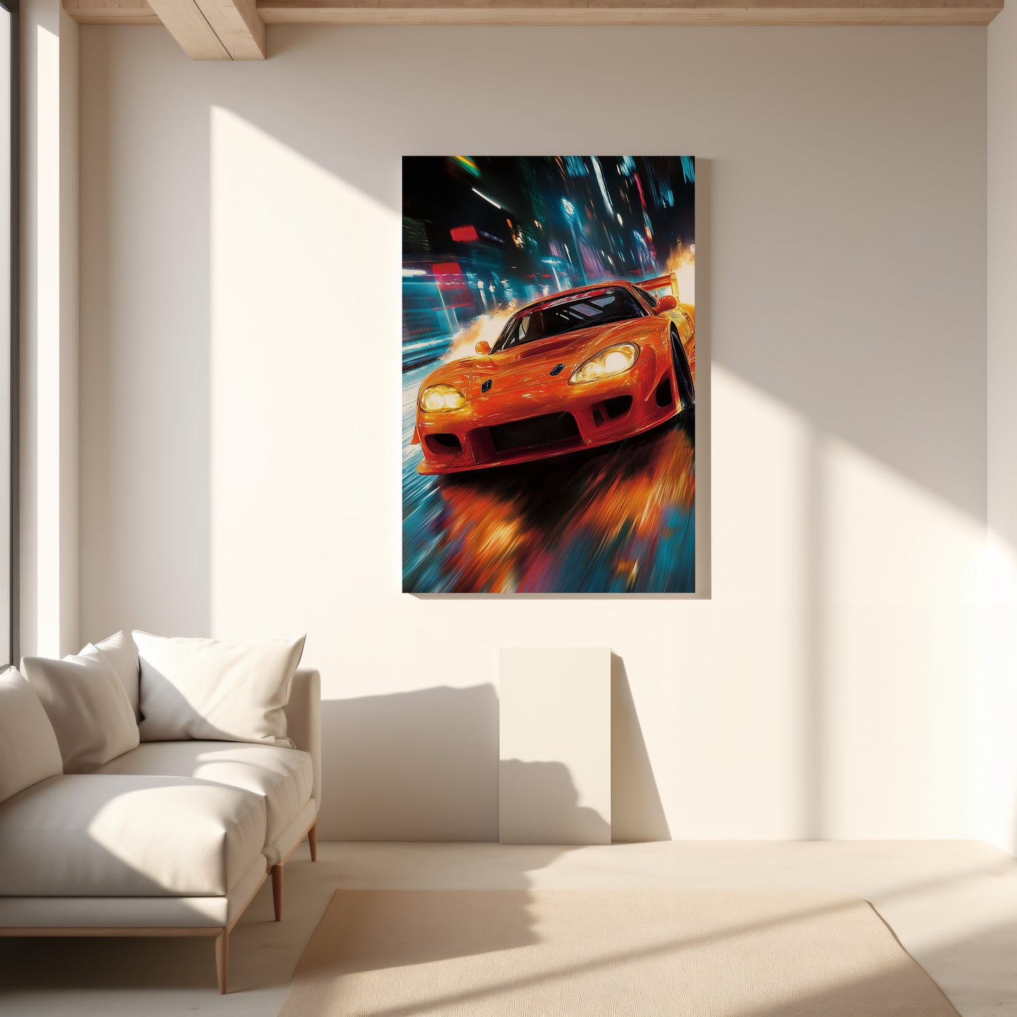 Need for Speed Orange Canvas