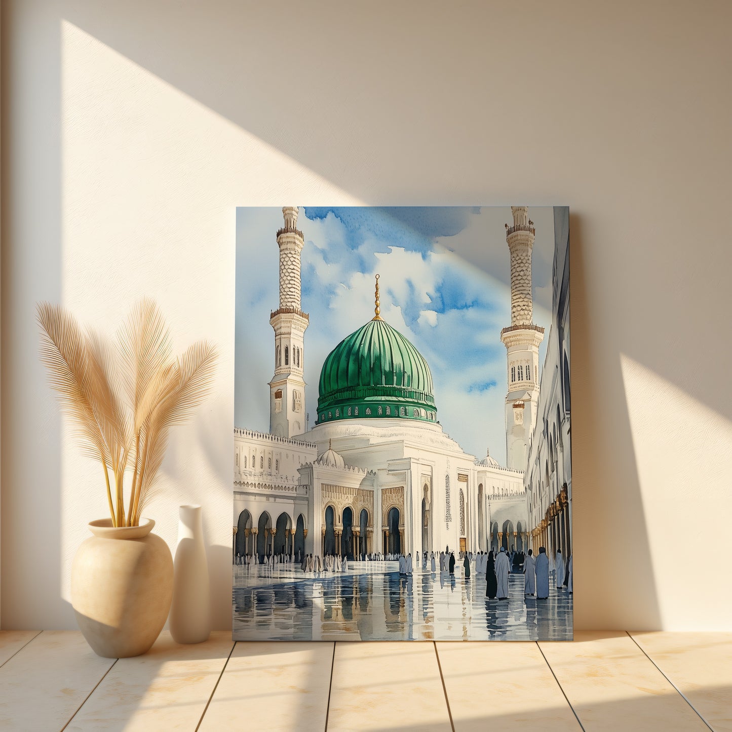 Elegant Masjid al-Nabawi canvas