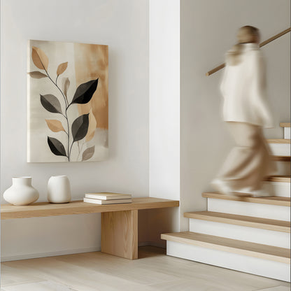 Organic leaf Abstract Canvas