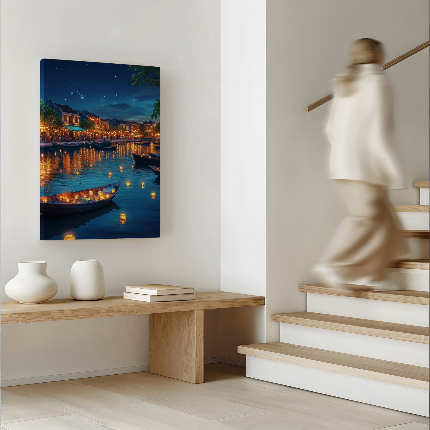 River of Lanterns Canvas