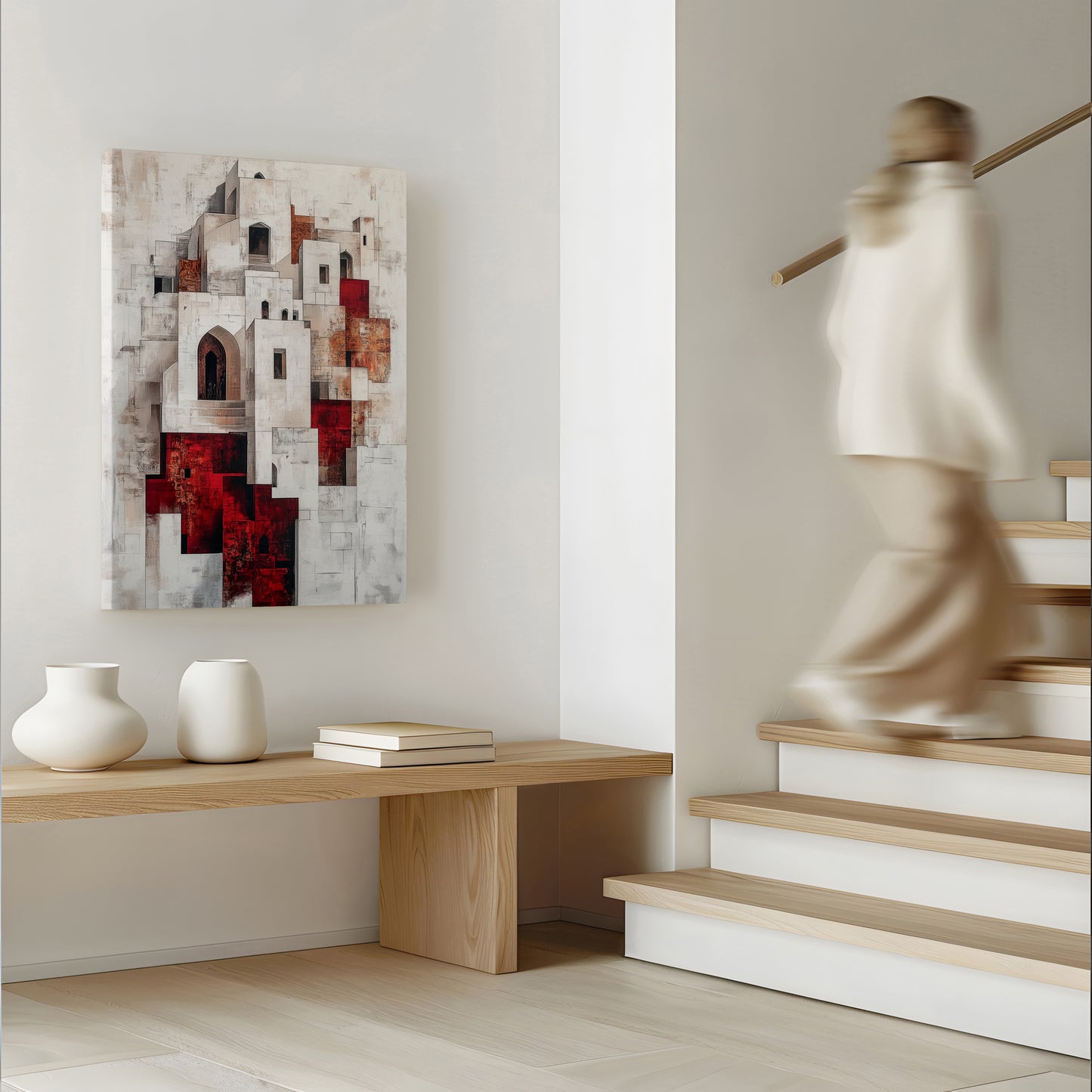 Vague City Abstract Canvas