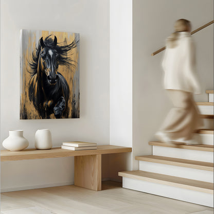 Black Stallion Canvas