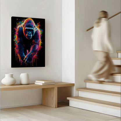 Gorilla Abstract Canvas