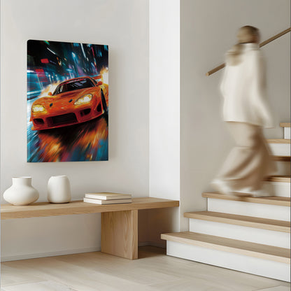 Need for Speed Orange Canvas