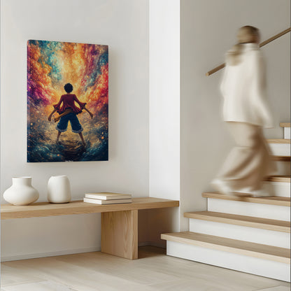 One Piece Clouds Canvas