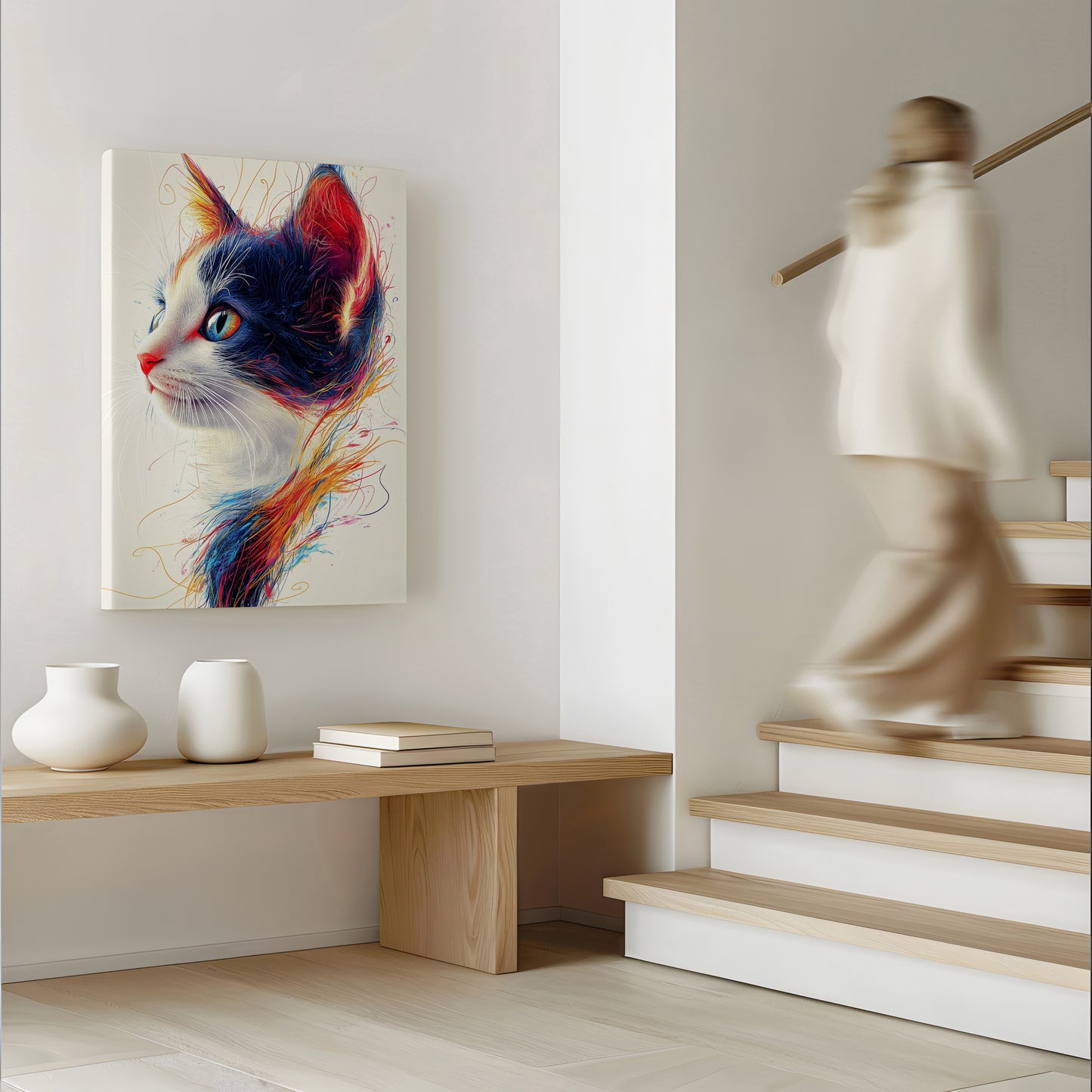 Luminous Whiskers Canvas