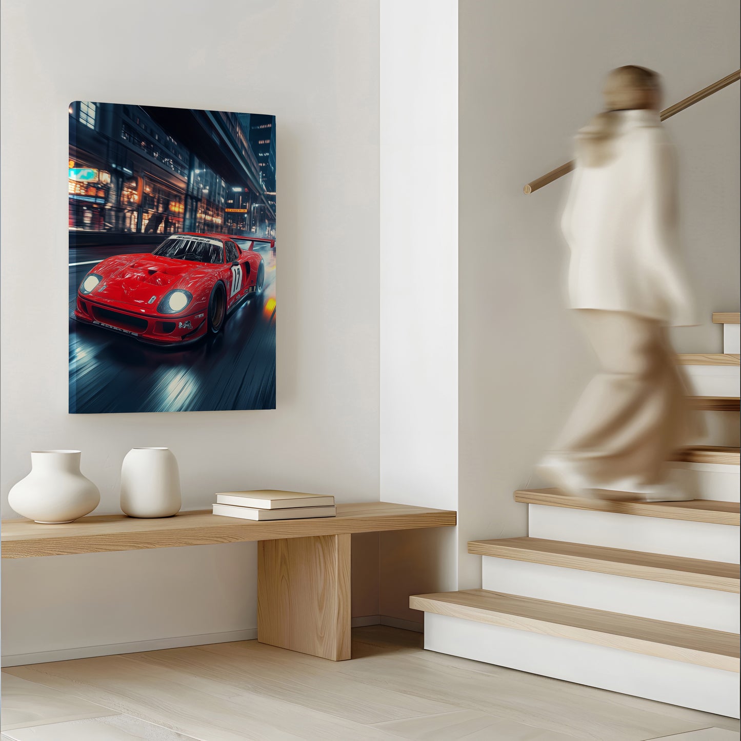Turbo Rush: Anime Speed Racer Canvas