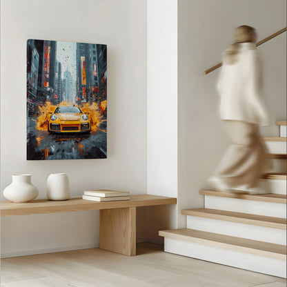 Yellow splash Canvas