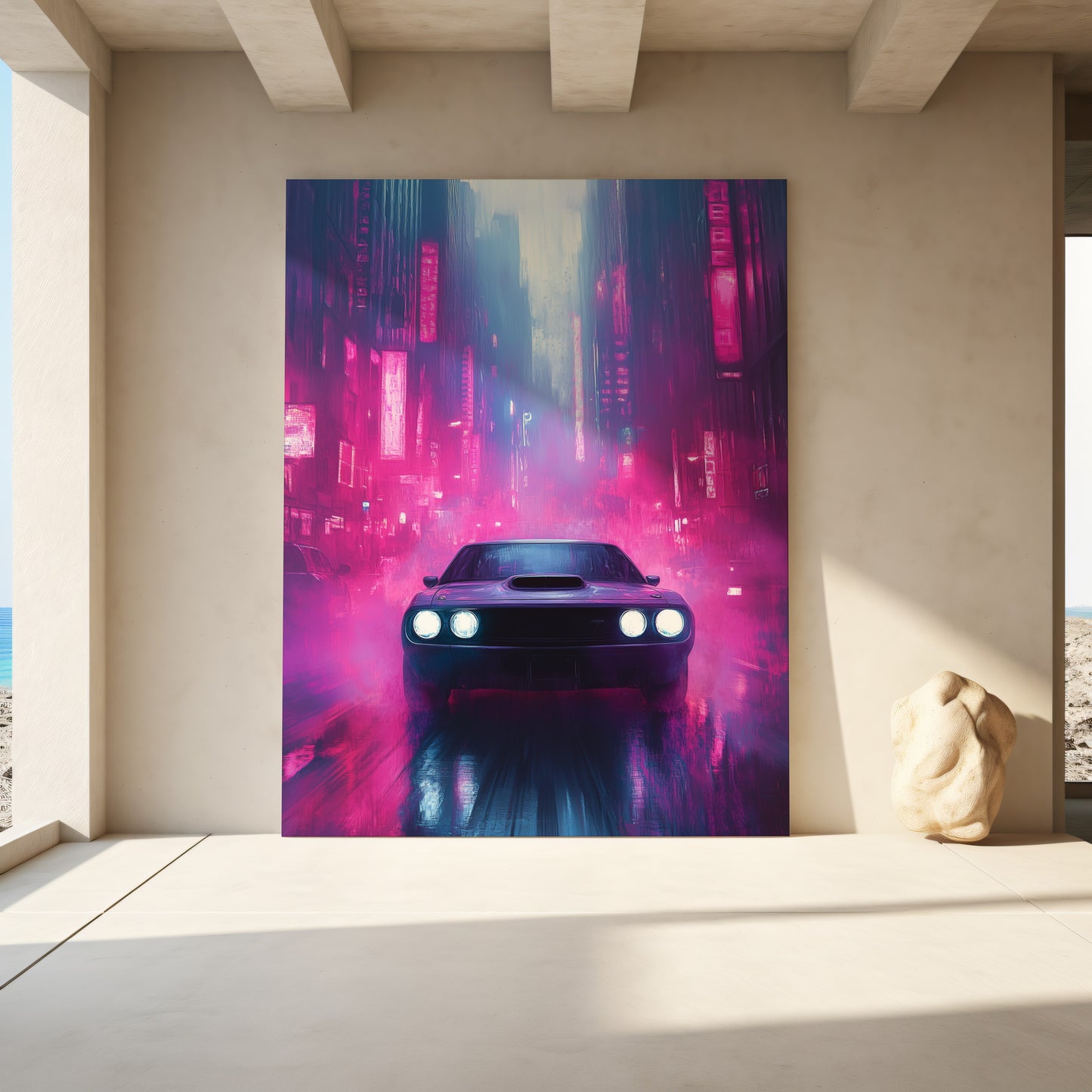 Phantom Muscle Car Canvas