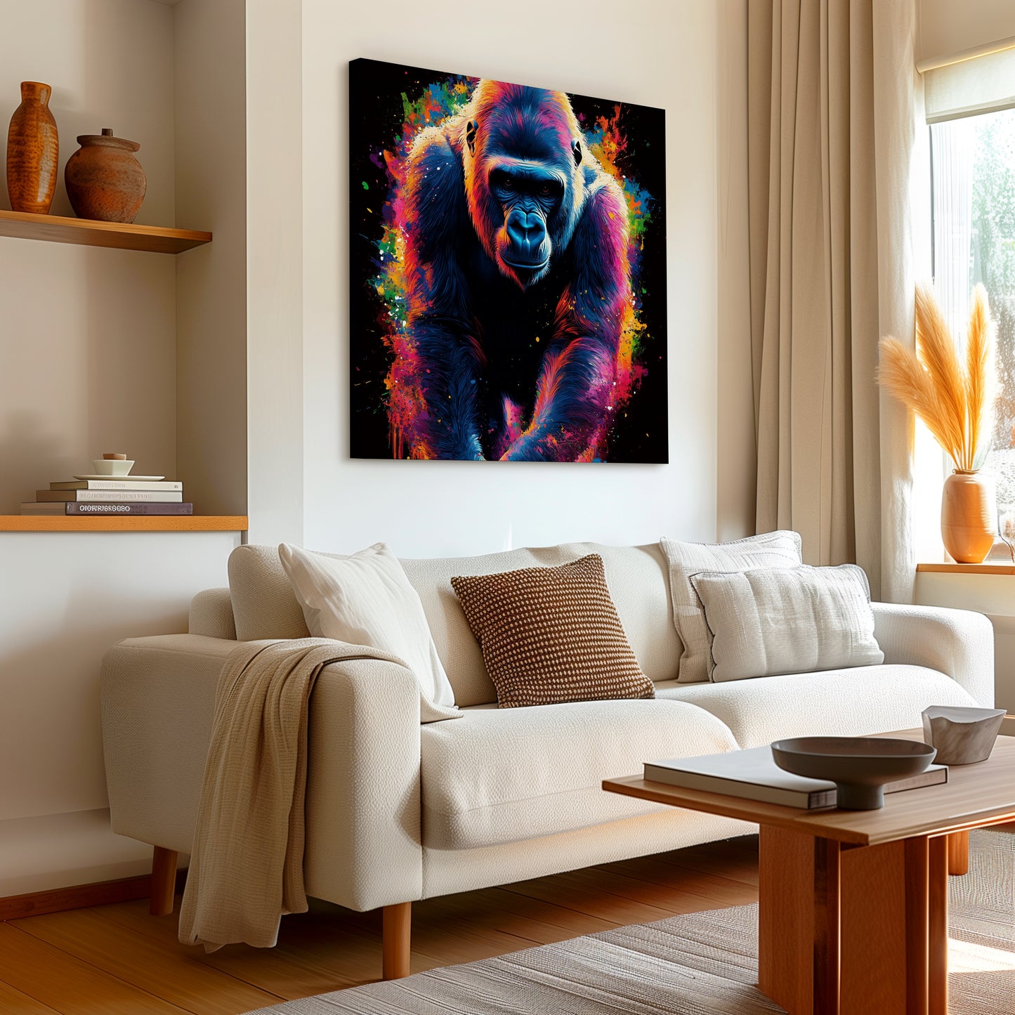 Gorilla Abstract Canvas