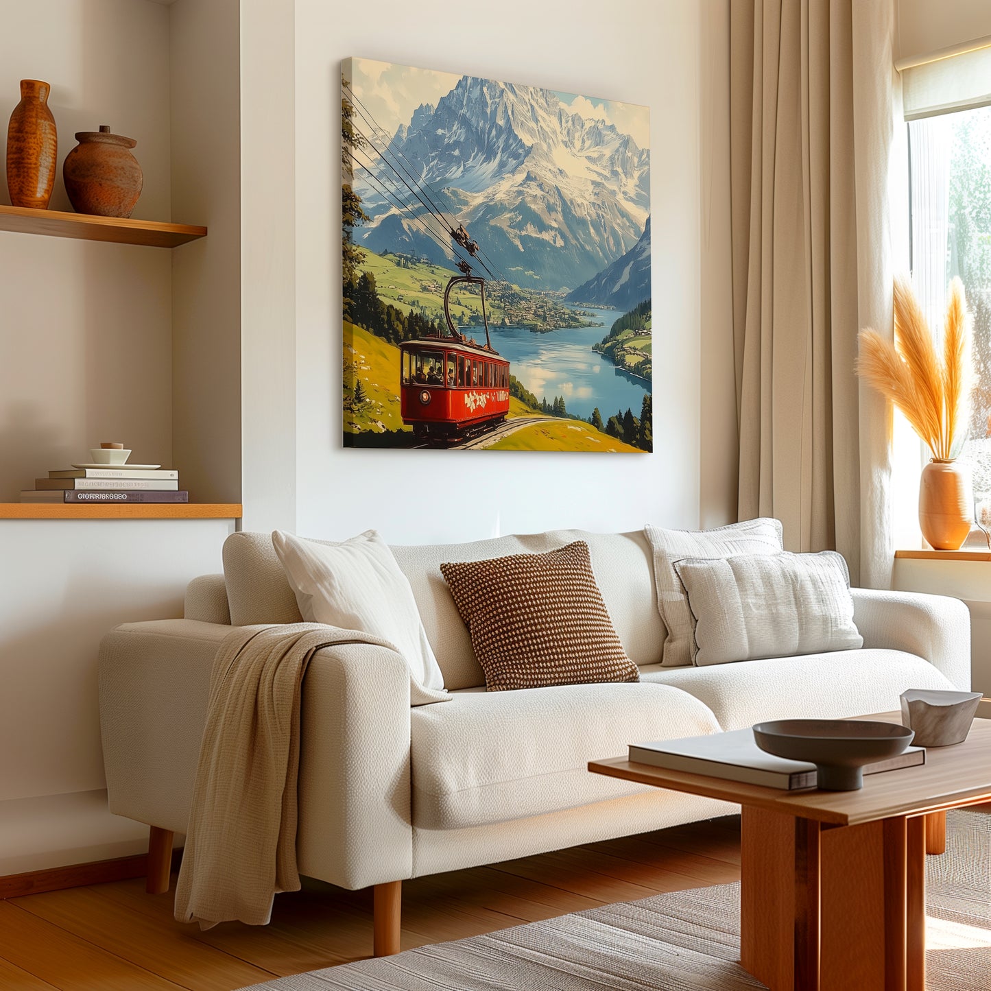 Cable Car Journey Canvas