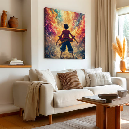 One Piece Clouds Canvas