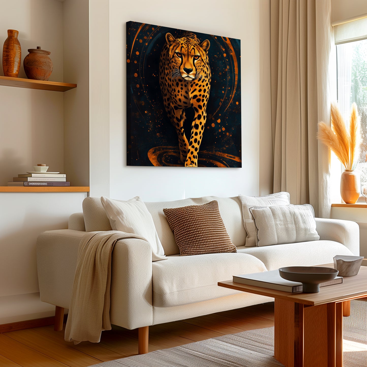 Cheetah In Motion Canvas