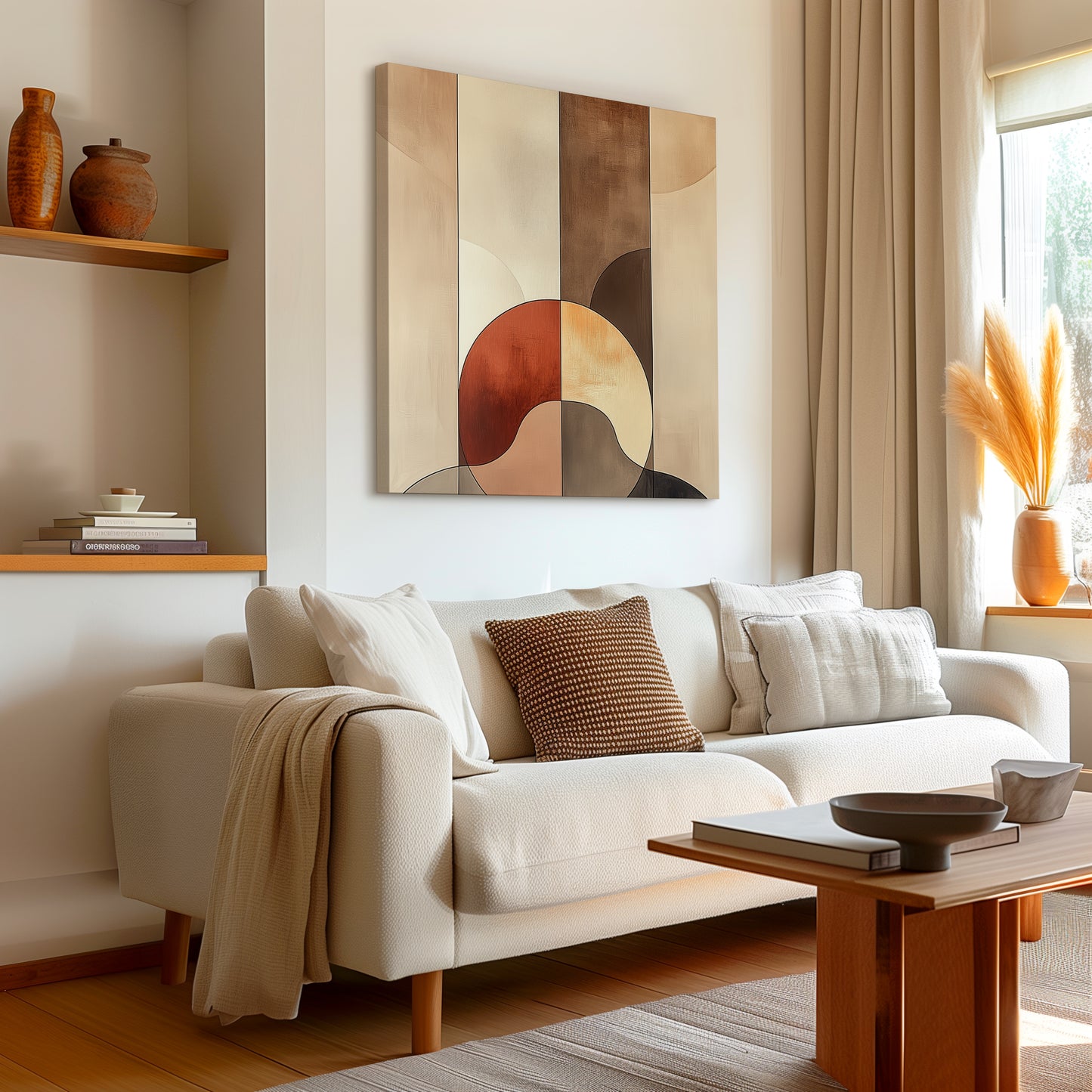 Tanned Minimalist Abstract Canvas