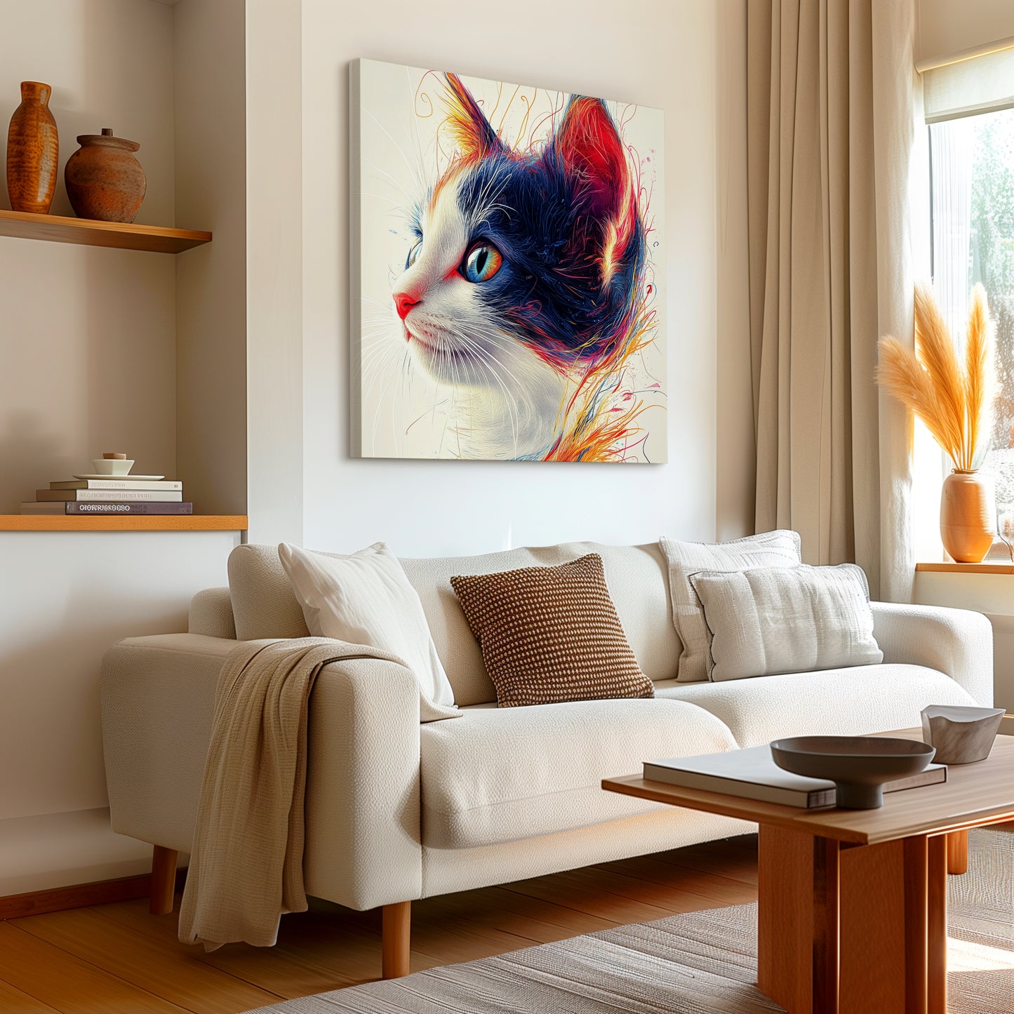 Luminous Whiskers Canvas