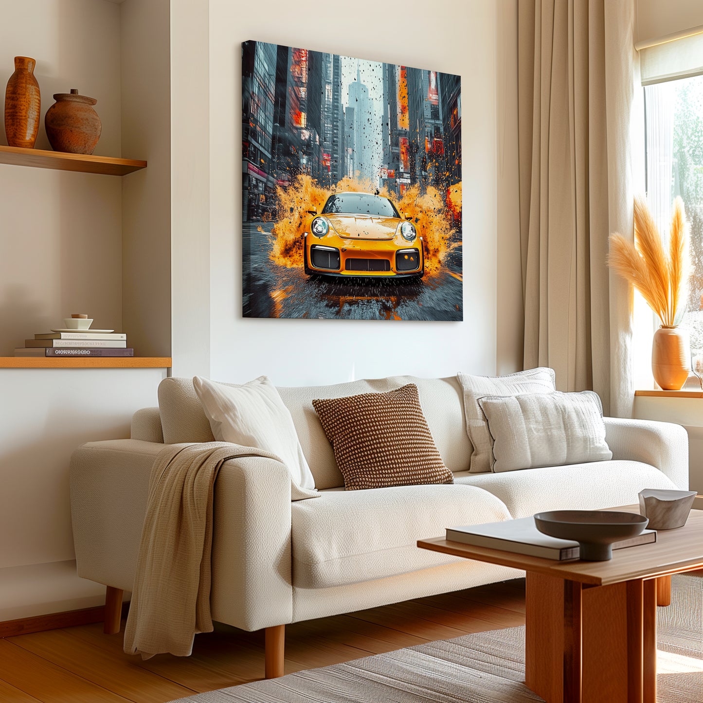 Yellow splash Canvas