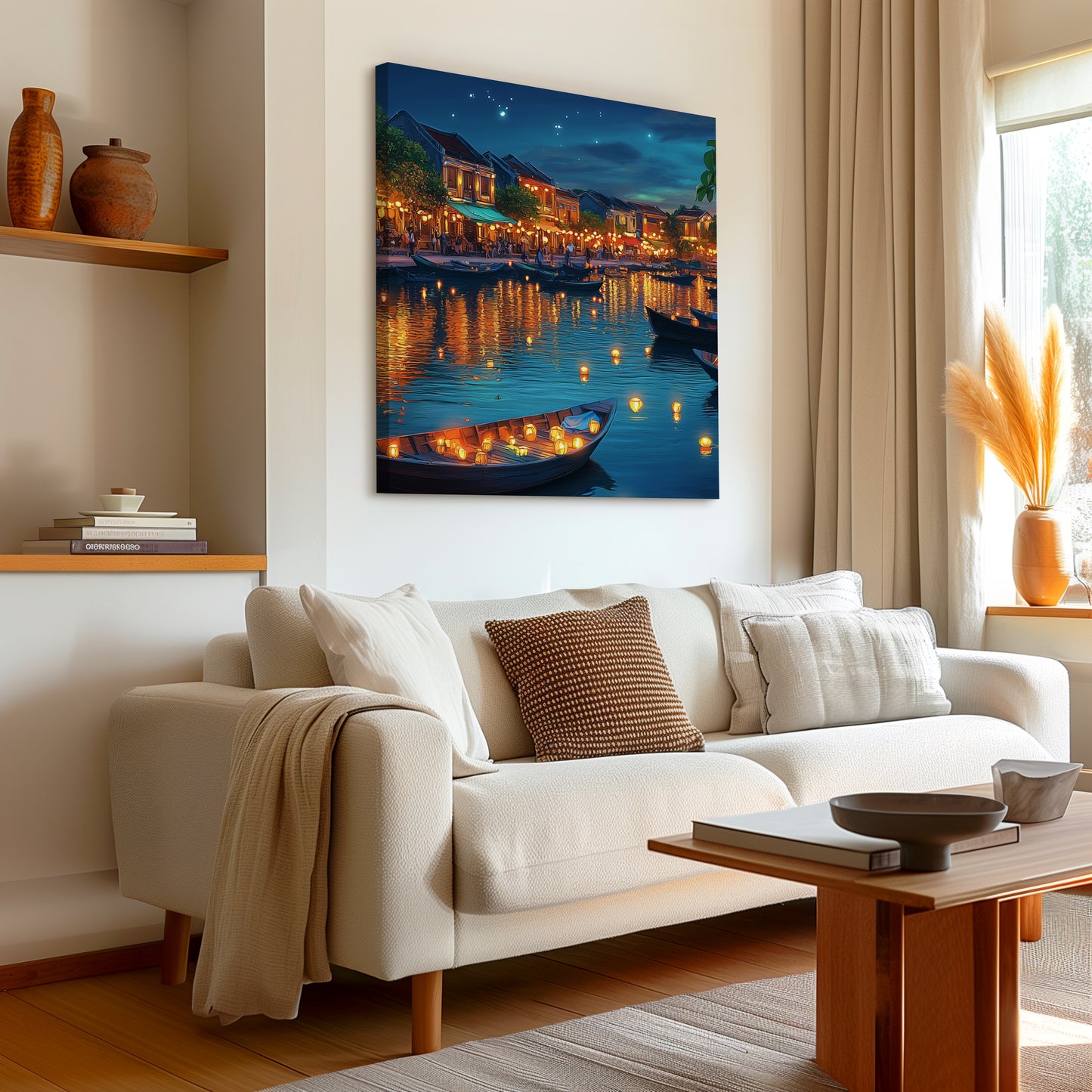 River of Lanterns Canvas