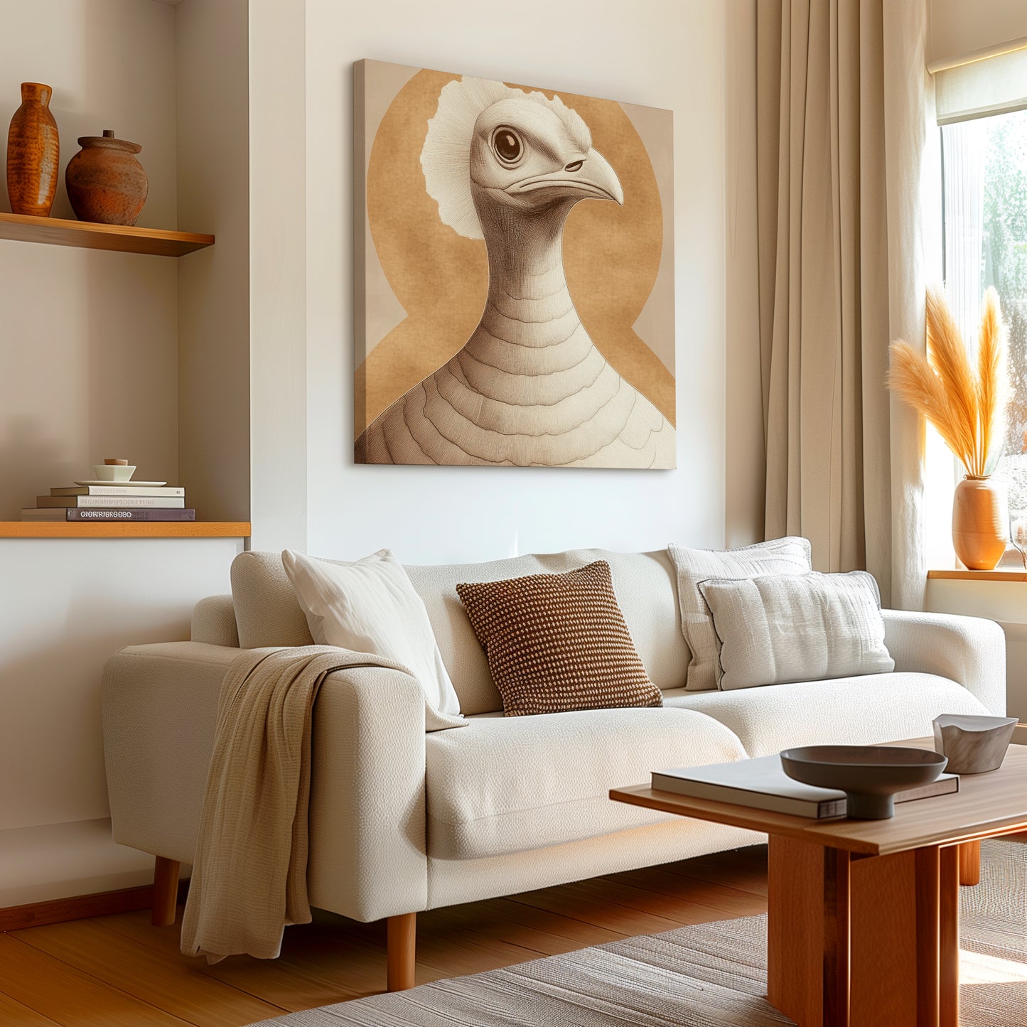 Beige Turkey Abstract Canvas