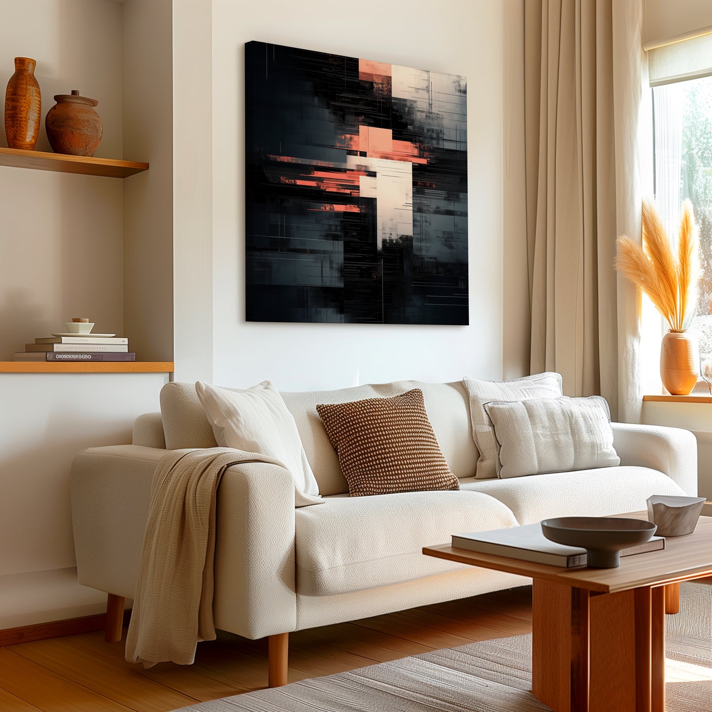 Colour Clash Abstract Canvas