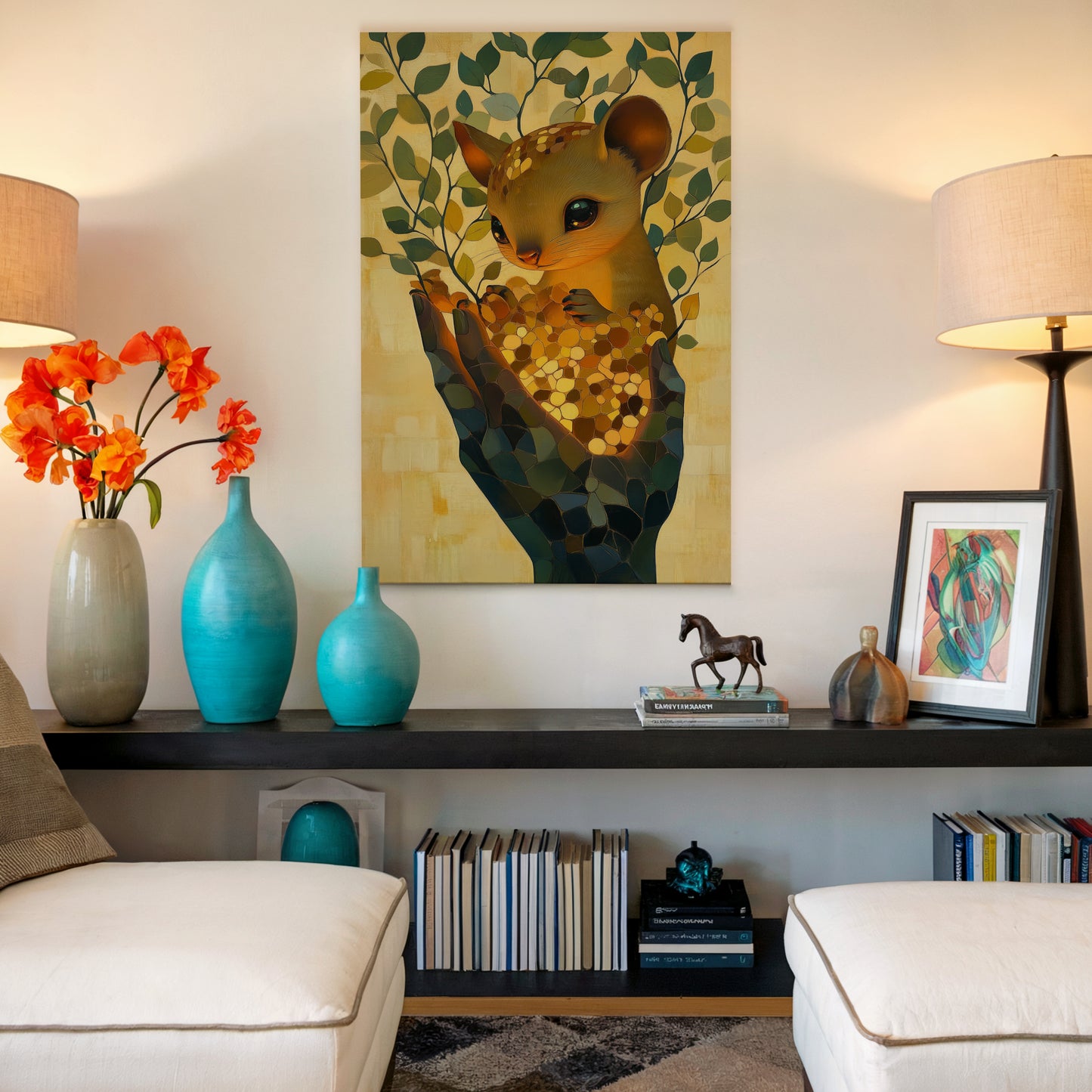 Hand Avatar Abstract Canvas