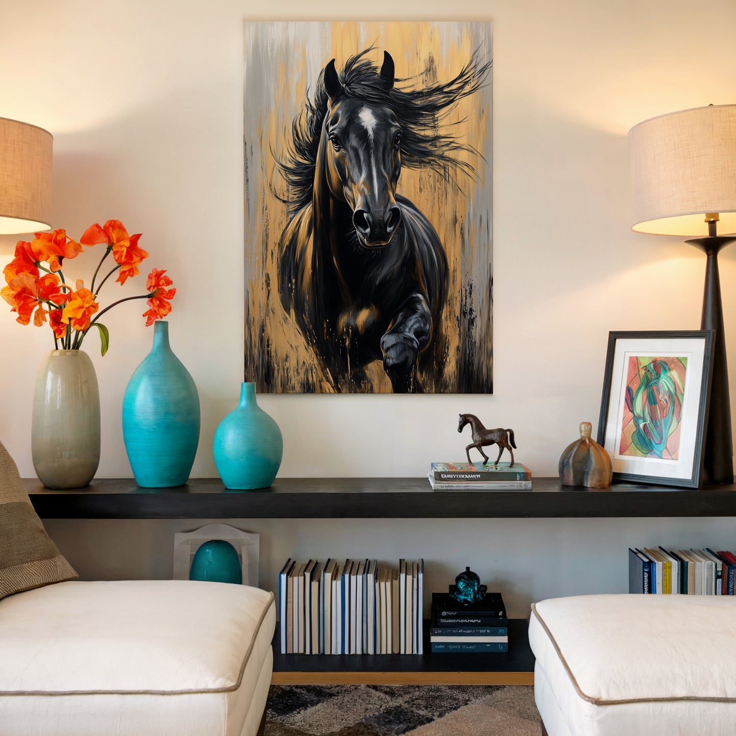 Black Stallion Canvas