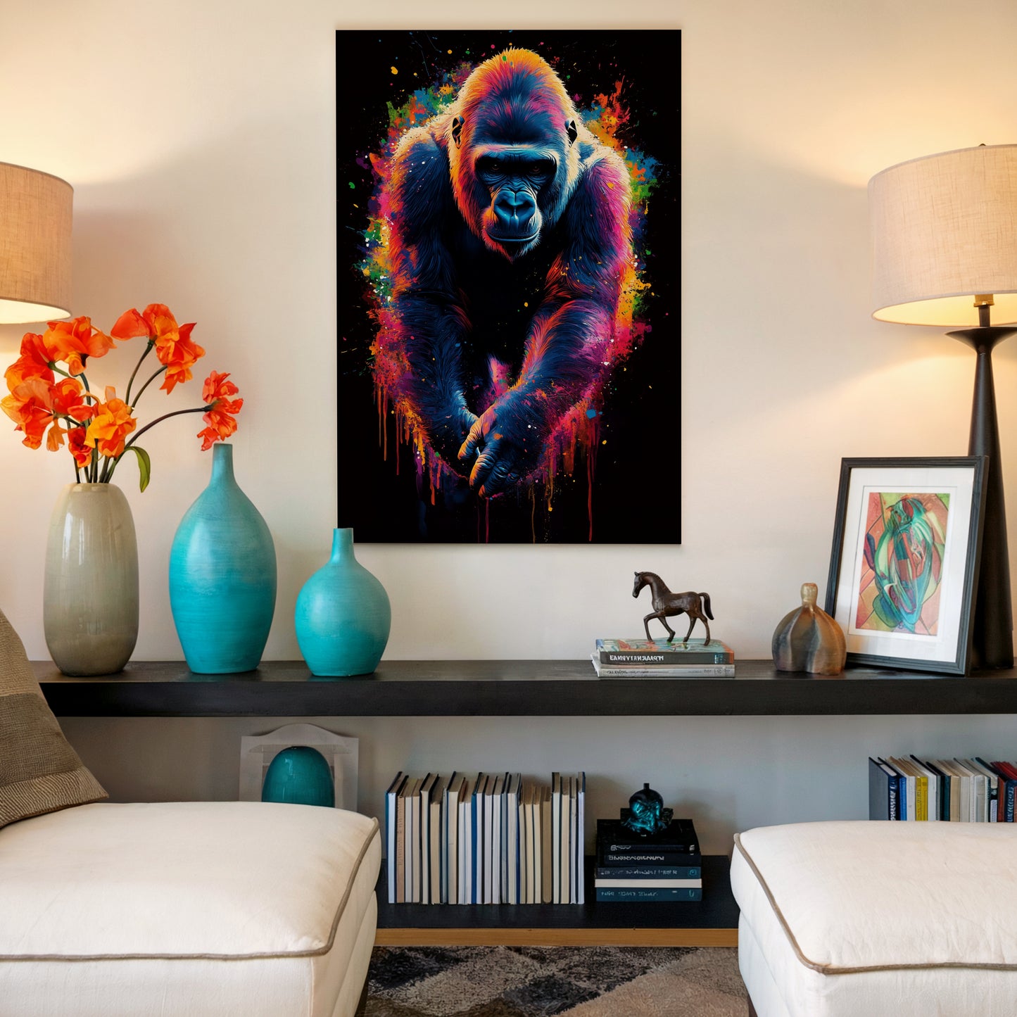 Gorilla Abstract Canvas