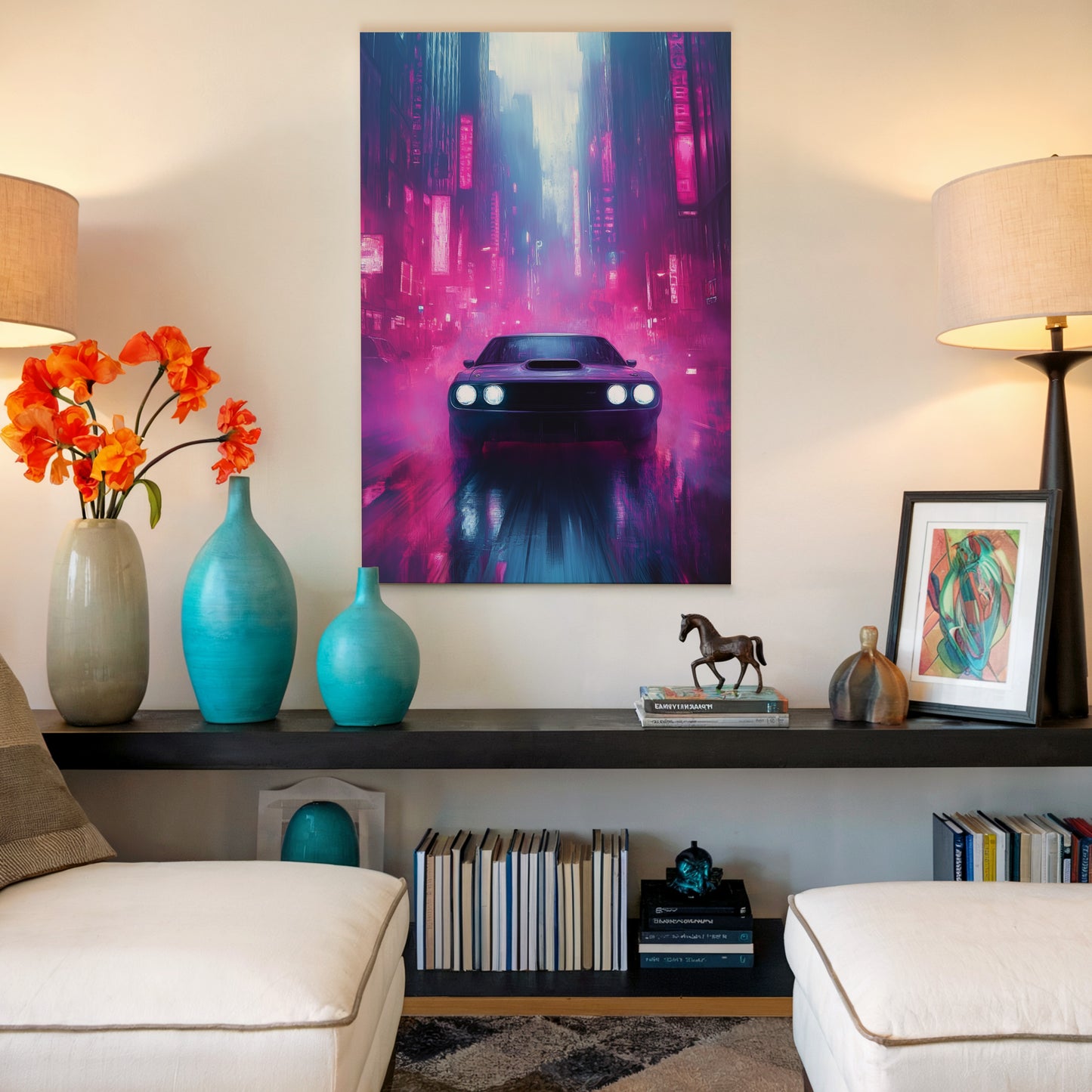Phantom Muscle Car Canvas