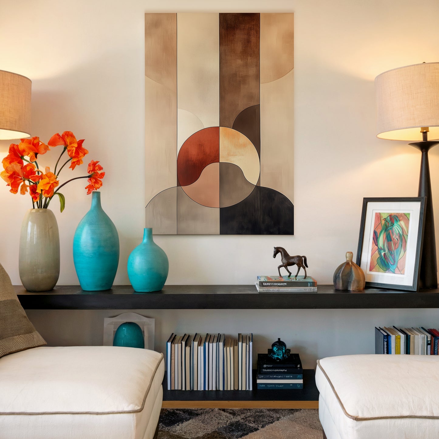 Tanned Minimalist Abstract Canvas