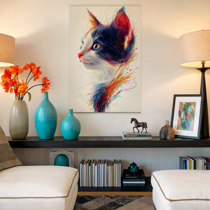 Luminous Whiskers Canvas