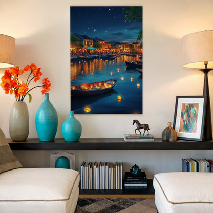 River of Lanterns Canvas