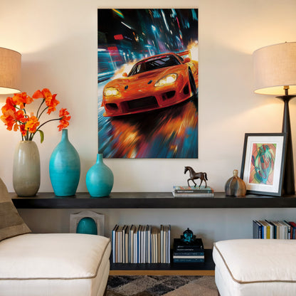 Need for Speed Orange Canvas