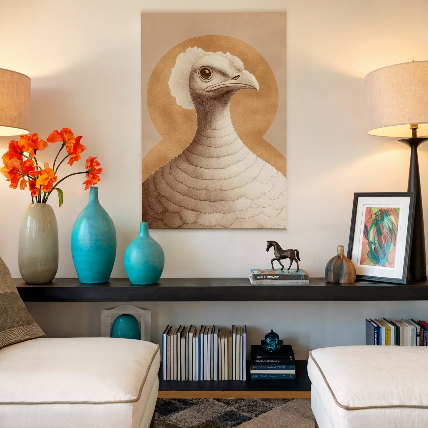 Beige Turkey Abstract Canvas