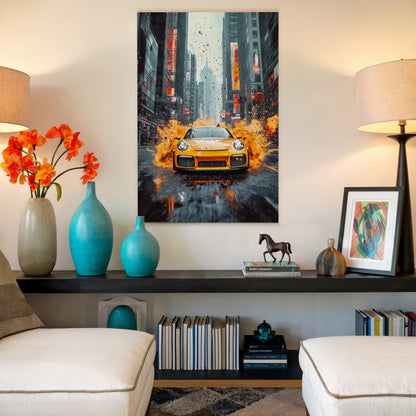 Yellow splash Canvas