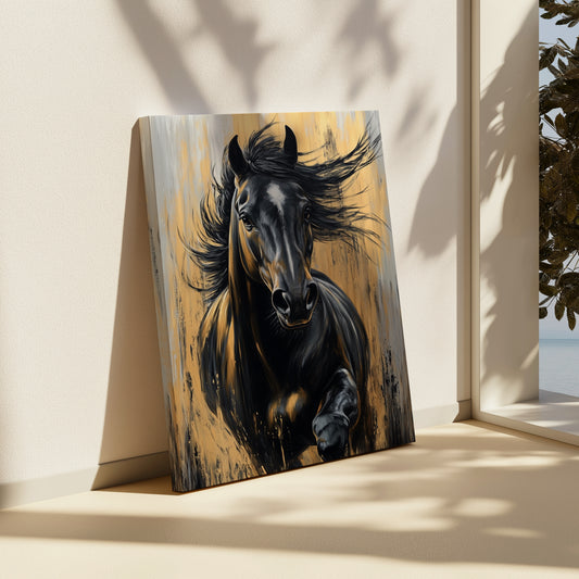 Black Stallion Canvas