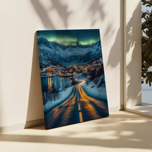 Aurora Pathway Canvas