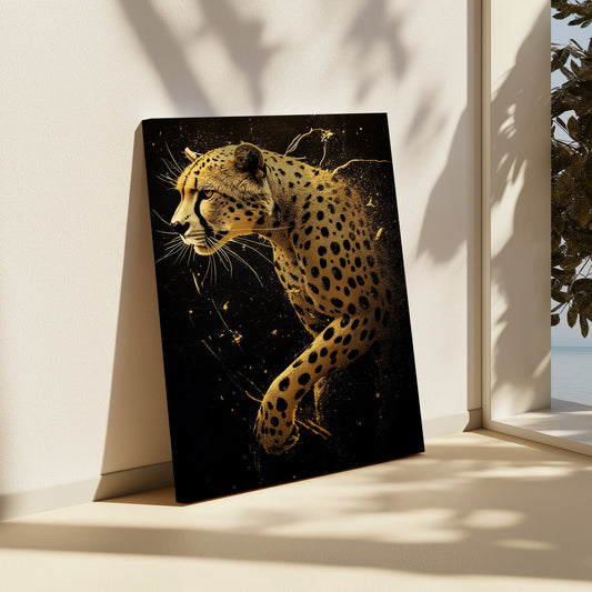 Golden Cheetah Canvas