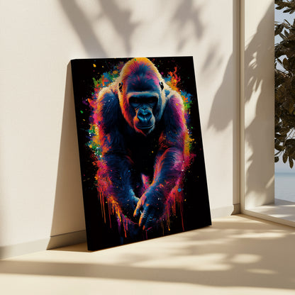 Gorilla Abstract Canvas