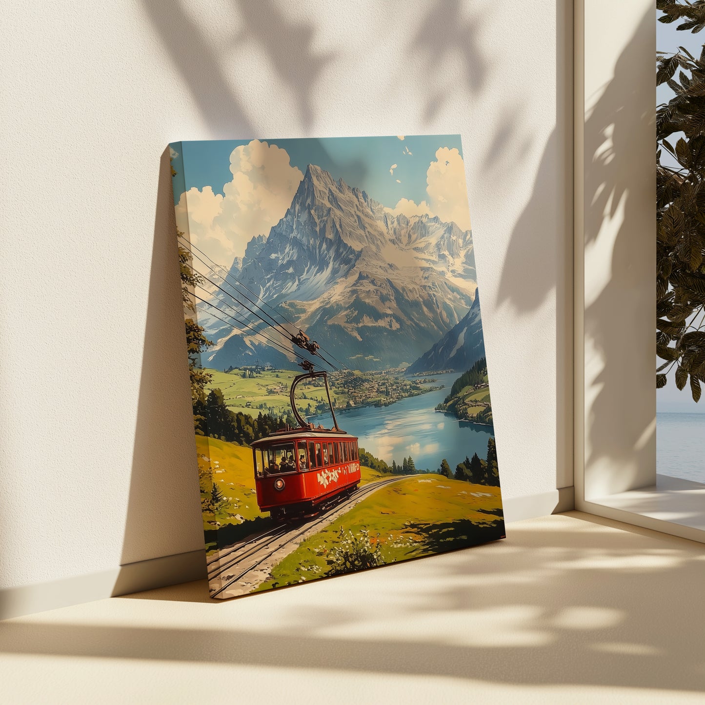 Cable Car Journey Canvas