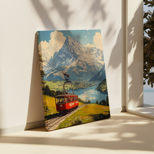 Cable Car Journey Canvas