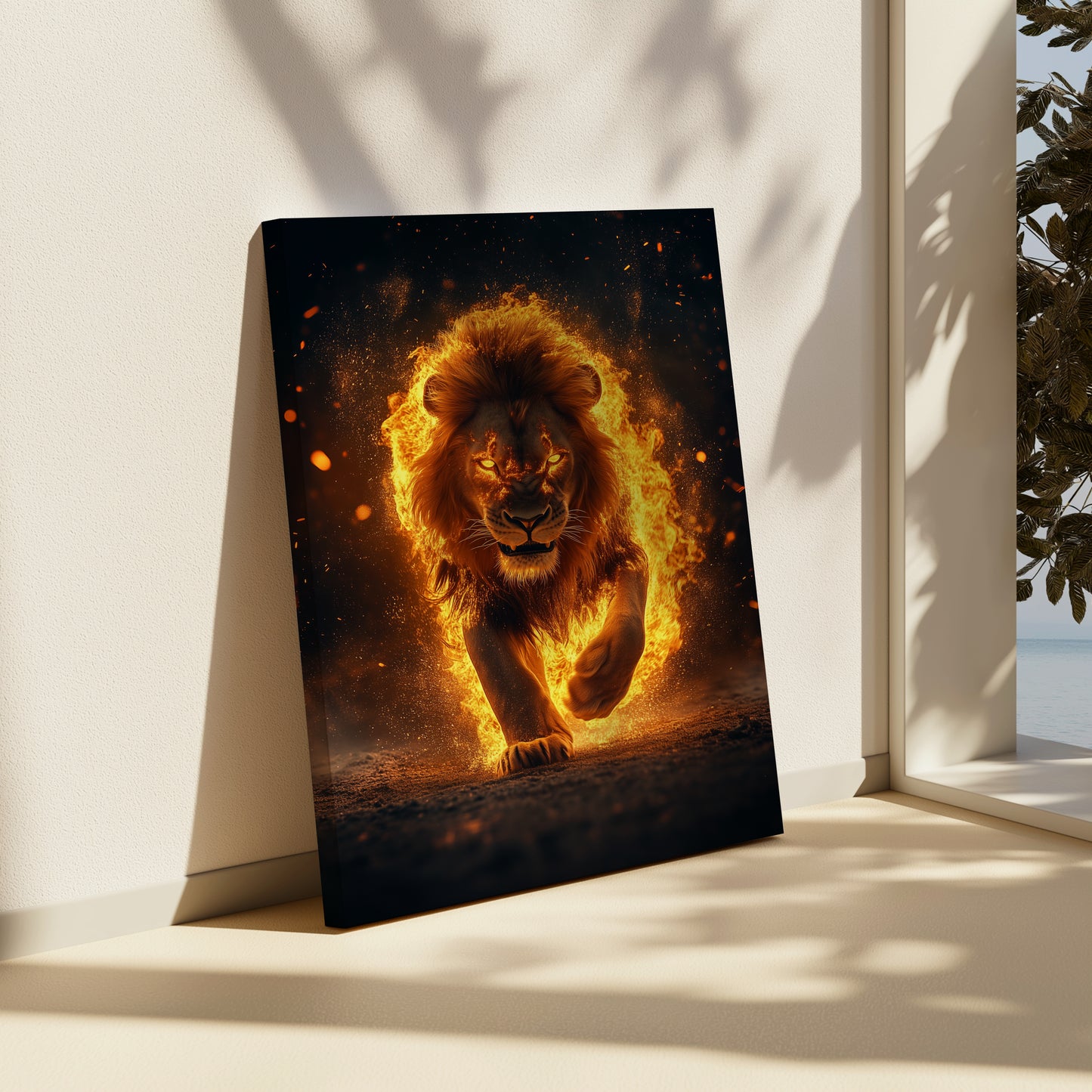 Blaze Of The Lion Heart Canvas